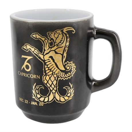 Vintage Anchor Hocking Capricorn Zodiac Mug