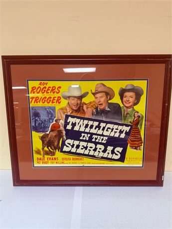 Twilight in the Sierras Original Framed Movie Poster