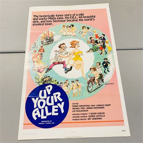 Original 1972 Up Your Alley Movie Poster