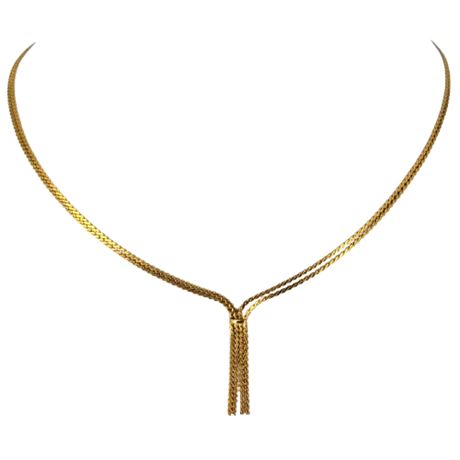 Vintage Sarah Coventry Gold Tone Fringe Chain