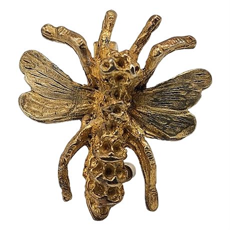 Vintage WMCA Small Bee Insect Brooch