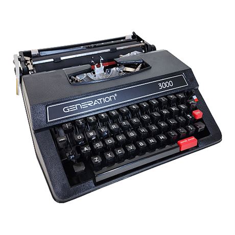 Vintage Generation 3000 Typewriter w/ Carrying Case