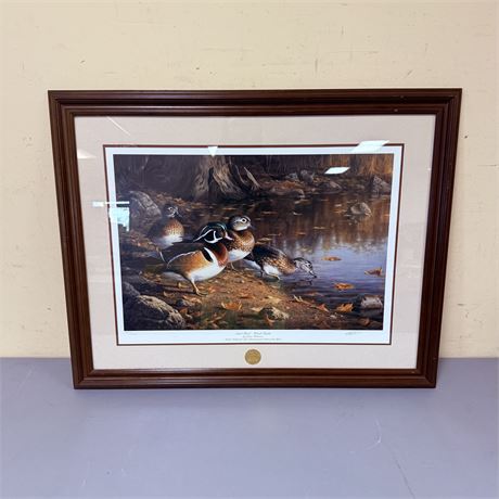 Signed James Hautman Ducks Unlimited Framed Print