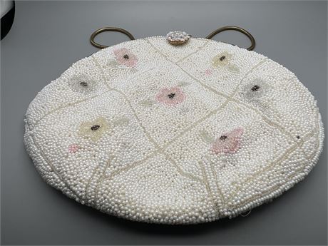 Micro beaded vintage purse