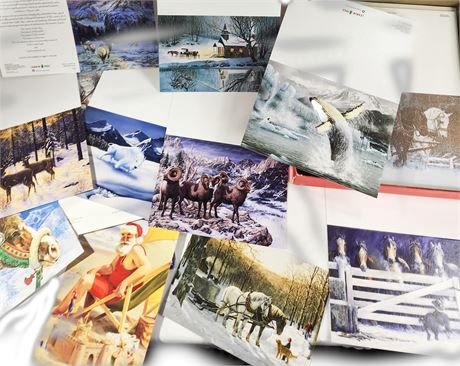Box of 50 New Christmas Cards 5" x 7" and Envelopes
