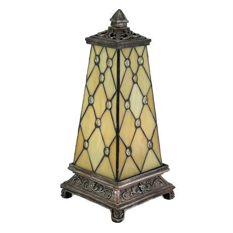 Contemporary Stained Glass Accent Lamp