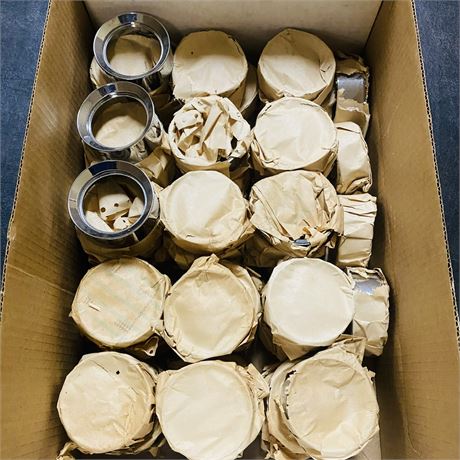 50 NOS Chrome Gauge Bezels