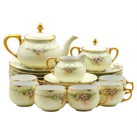 Antique Nippon Porcelain Tea Service for 6