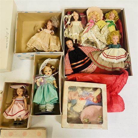 Vintage Nancy Ann Storybook Dolls + Accessories