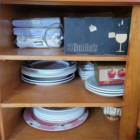 Dishware / Household Shelf Lot #2