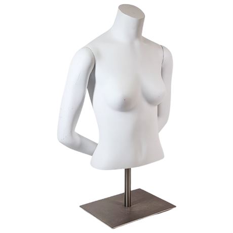 Adjustable Height Tabletop Torso Mannequin