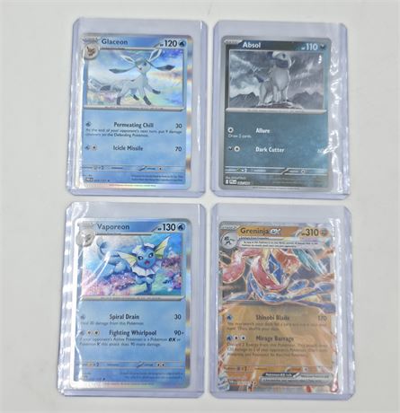 2025 Pokemon lot of four hologram cards