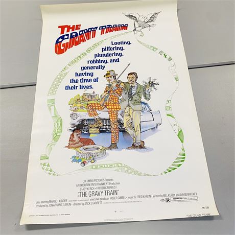Original 1974 The Gravy Train Movie Poster