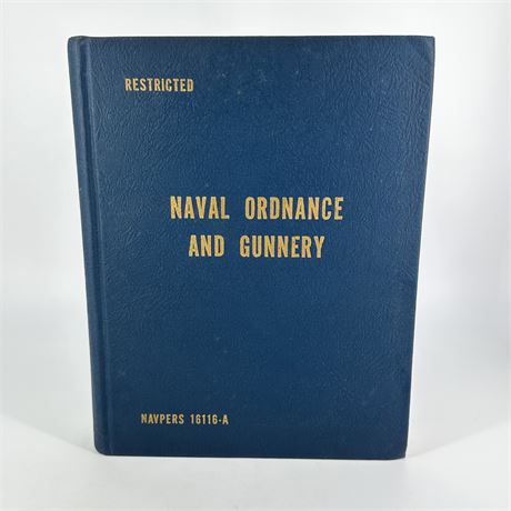 "Naval Ordinance & Gunnery" Hard Cover Book by the Bureau of Naval Personnel
