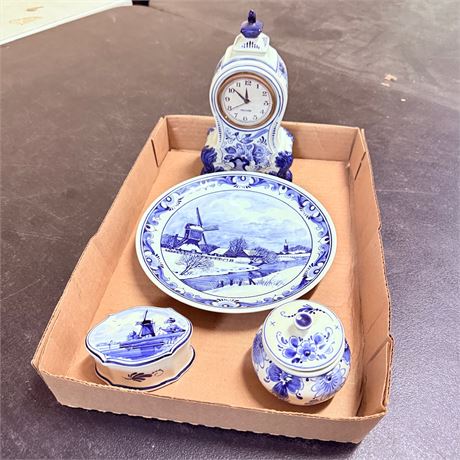 Vintage Blue Delft Lot