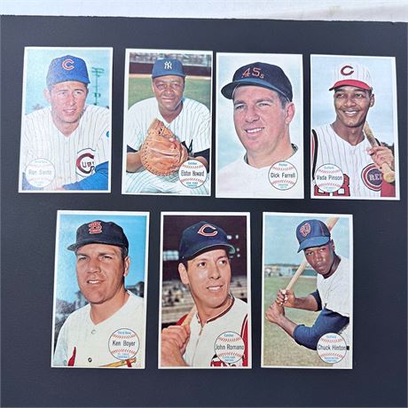 7x 1964 Topps Giants Cards