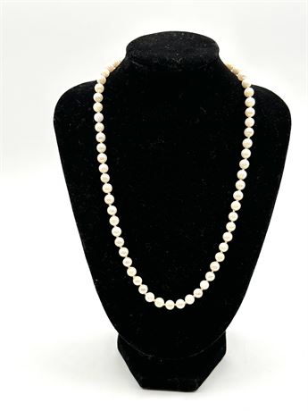 Faux Pearls with 14K Gold Clasp