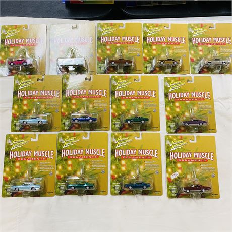 13 Johnny Lightning Holiday Muscle Ornaments