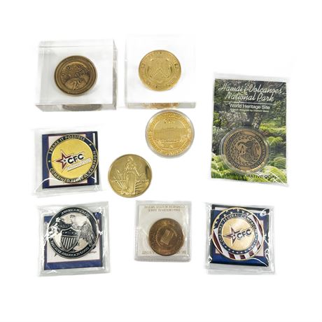 Lot of Collectible Commemorative Coins & Medals