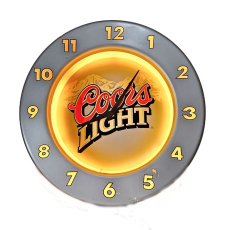 Coors Light Beer Sign 17.5"