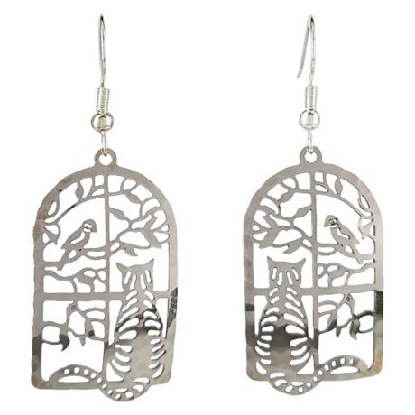 WILD BRYDE Cat in the Window Earrings