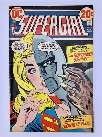 No 4 1973 DC Supergirl 20 cent Comic Book