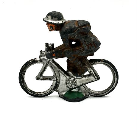 Vintage Barclay Manoil Lead Toy Messenger Soldier