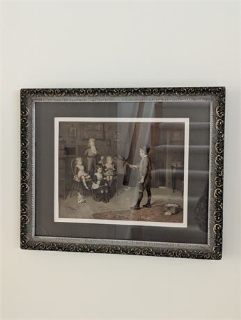 Children Playing School Framed Print