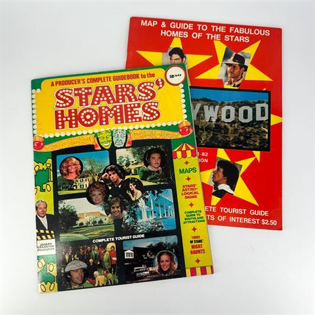 Pair of 70's & 80's Hollywood Home of the Stars Guides