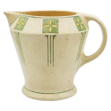 Antique Roseville Pottery Creamware Art Deco Lemonade Pitcher
