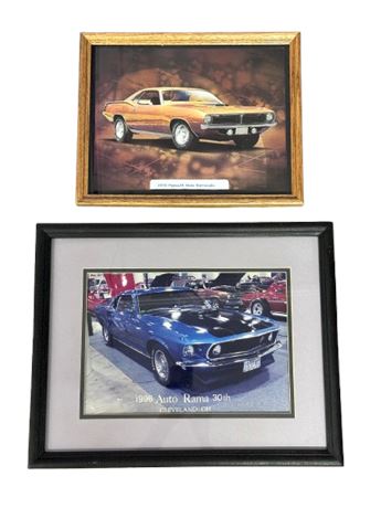 Collectible Framed Photographs of Automobiles