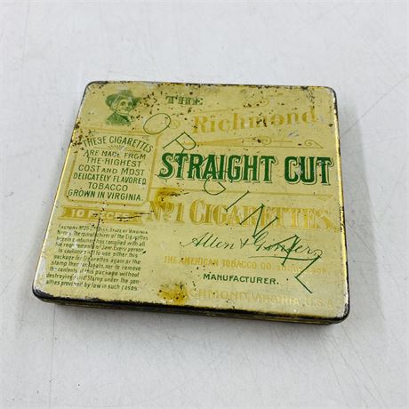 Vintage Richmond Straight Cut Tin