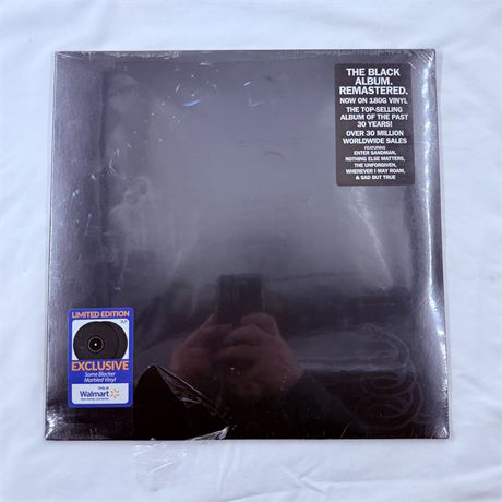 Metallica Black Album Vinyl Record - Factory Sealed