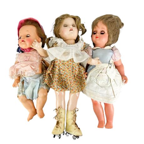 Lot of Large Assorted Dolls