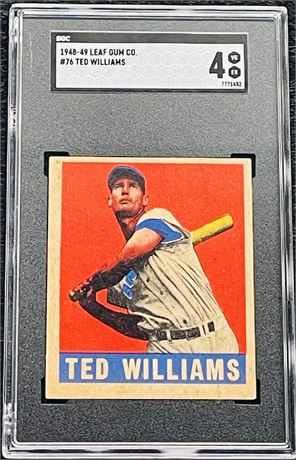 WOW 1948 Leaf Ted Williams #76