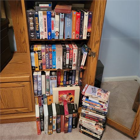 Large VHS Tape Lot