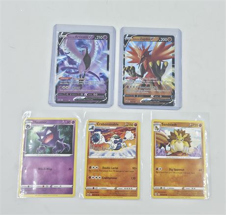 2025 Pokemon cards, Lot of five