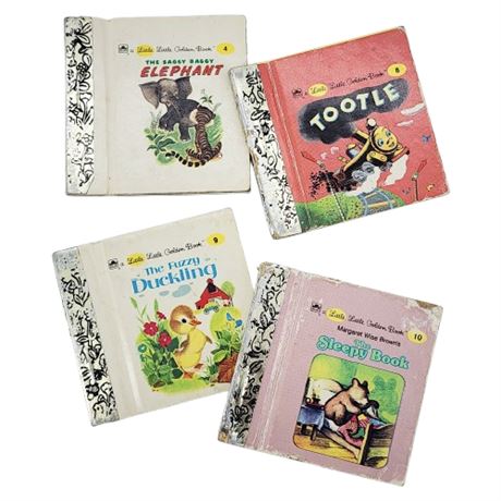 Four Vintage Little Little Golden Books