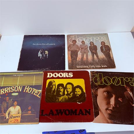 5x The Doors Vinyl Albums