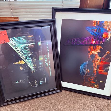 Framed Cleveland Bridge Posters