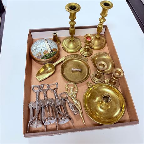 Barware + Brass Lot