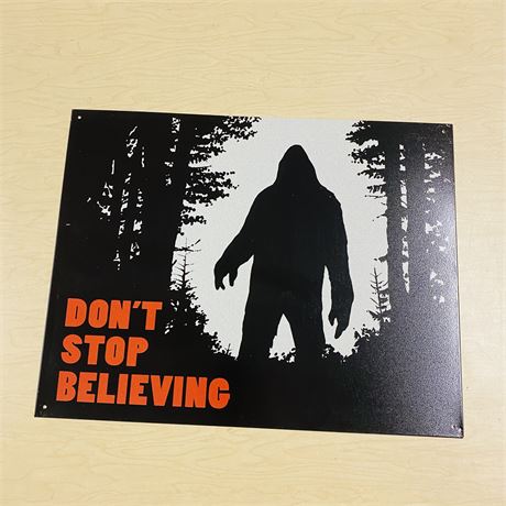 12.5x16” Bigfoot Metal Retro Sign