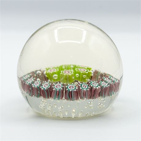 Murano Glass Millefiori Paperweight