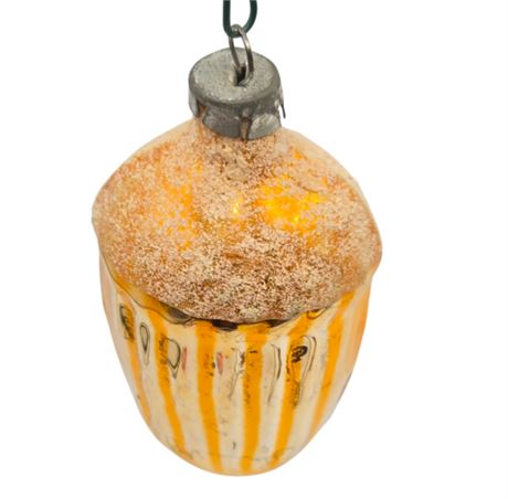 Antique West German, Frosted Glass Ornament