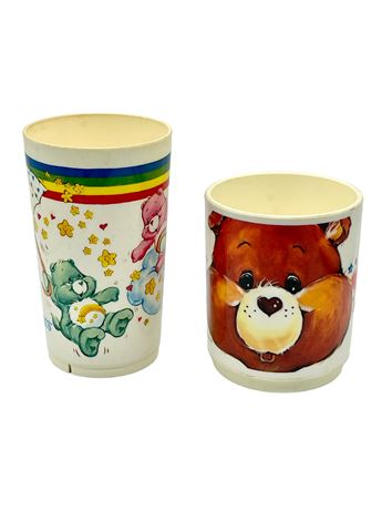 Vintage Care Bear Cups