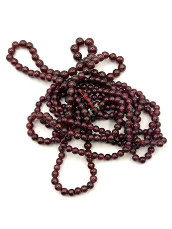 Garnet Necklace with Extra Beads