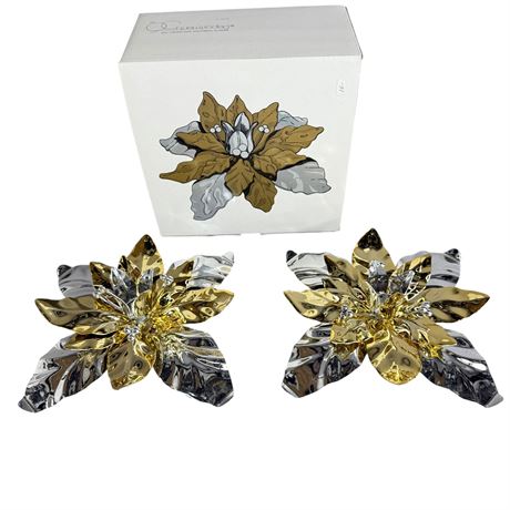 Department 56 Poinsettia Tape Candle Holder