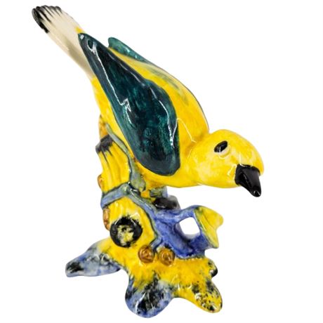 Vintage Stangle Pottery Yellow Bird Figure