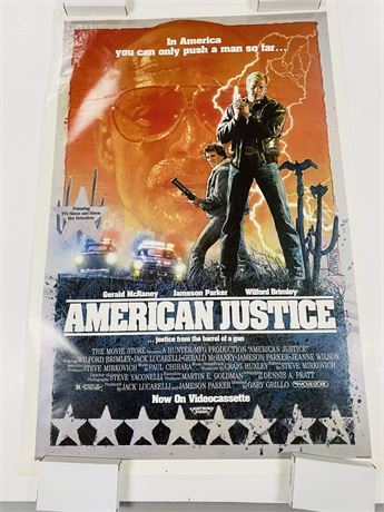 American Justice Original 27x40 Movie Poster - Rolled