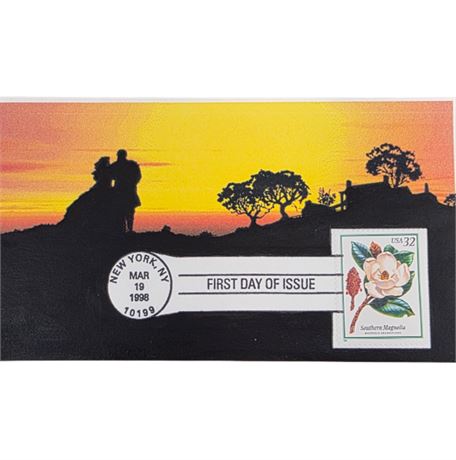 FDC 1998 Hand Painted, Limited Edition, Signed by Barre